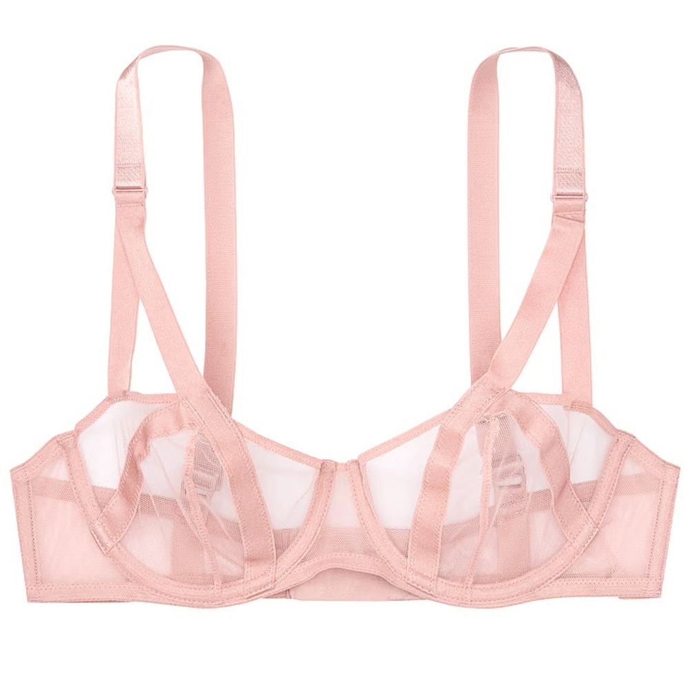 NWT Victoria Secret Unlined Mesh Balconette Bra